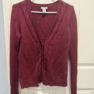 ALFRED SUNG Deep Burgundy Knitwear